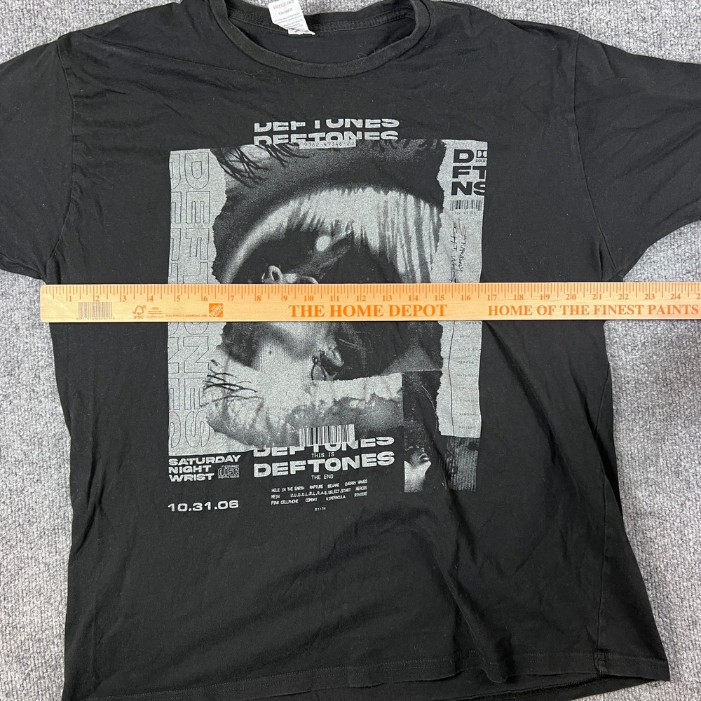 Vintage Deftones Shirt Mens XL Saturday Night Wrist Boxy Band Tour Y2K 2006 - Picture 5 of 8